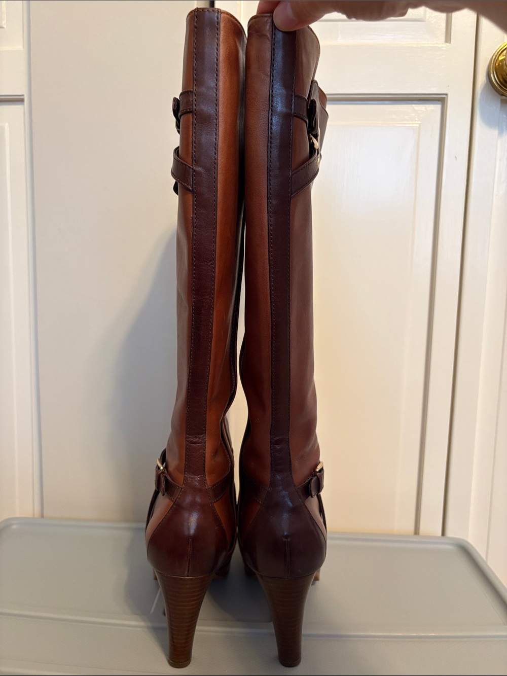Cole Haan Women Poppy Bit Tall Boot in Sequoia Chestnut 7.5 - Picture 6 of 13